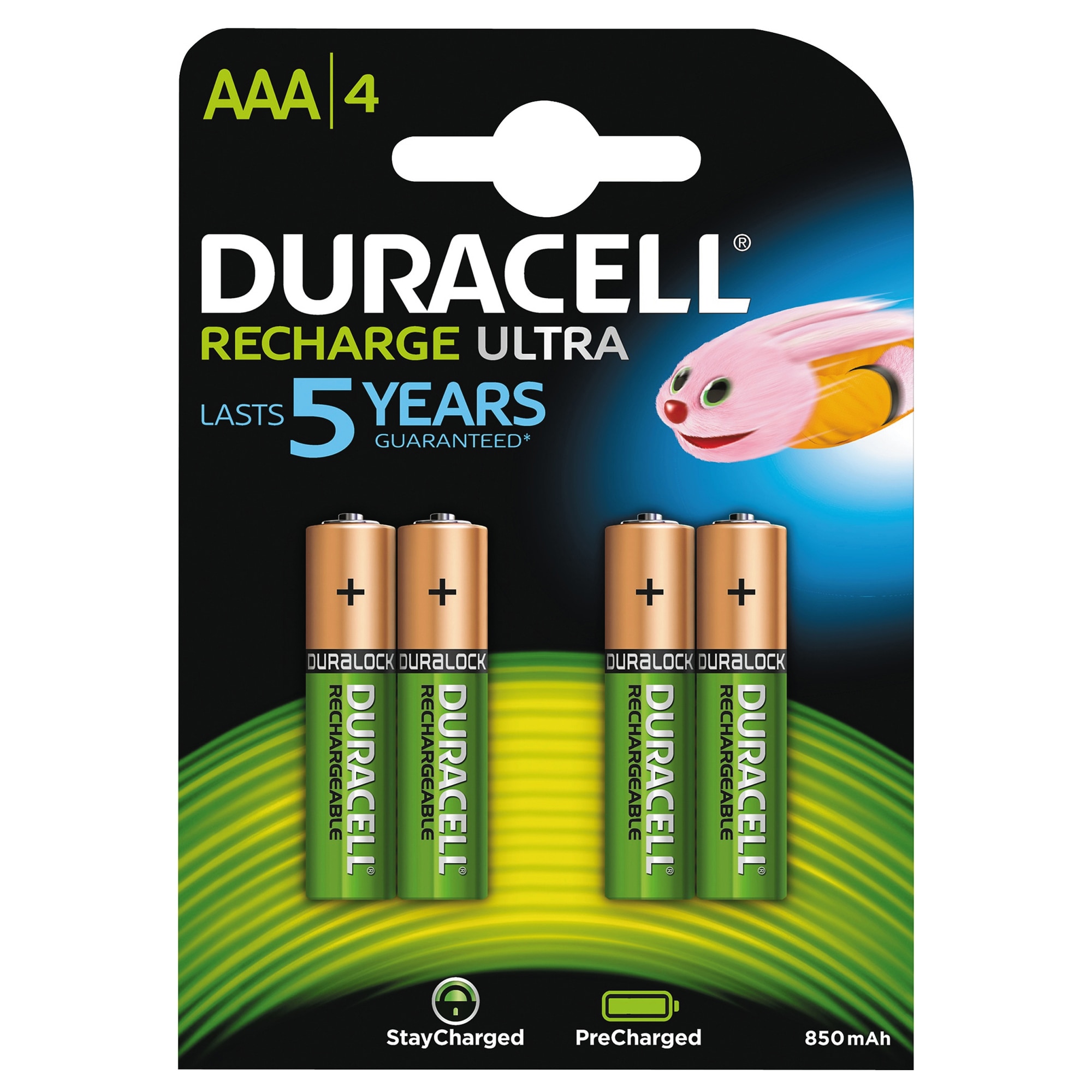 Duracell Recharge Ultra AAA Alkaline-batterier - 4-pak thumbnail