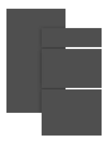 Trend Graphite Skuffefront 40x13