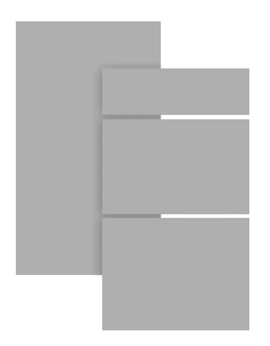 Trend Light Grey Skuffefront 40x18