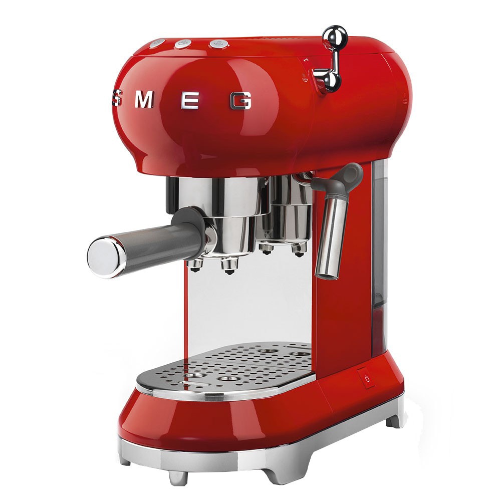 Smeg 50 s style espressomaskine ECF01 - rød thumbnail