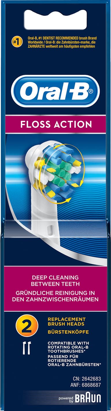 Oral-B Floss Action tandbørstehoved EB252FA