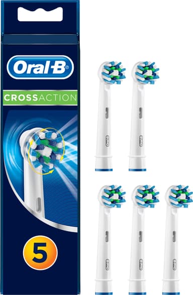 Oral B CrossAction tandbørstehoveder - 5 stk