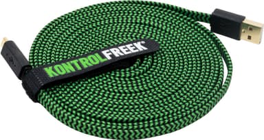 KontrolFreek USB gaming-kabel til PS4 og Xbox One (grøn/sort)