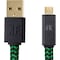 KontrolFreek USB gaming-kabel til PS4 og Xbox One (grøn/sort)