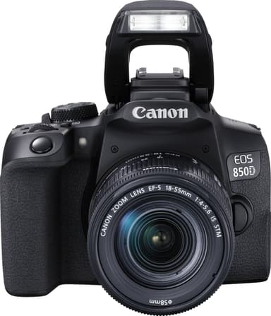 Canon EOS 850D DSLR kamera + 18-55 mm IS STM objektiv