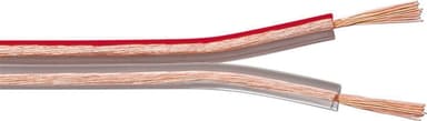 Qnect højttalerkabel 2x 2,5 mm² (10m/transparent)