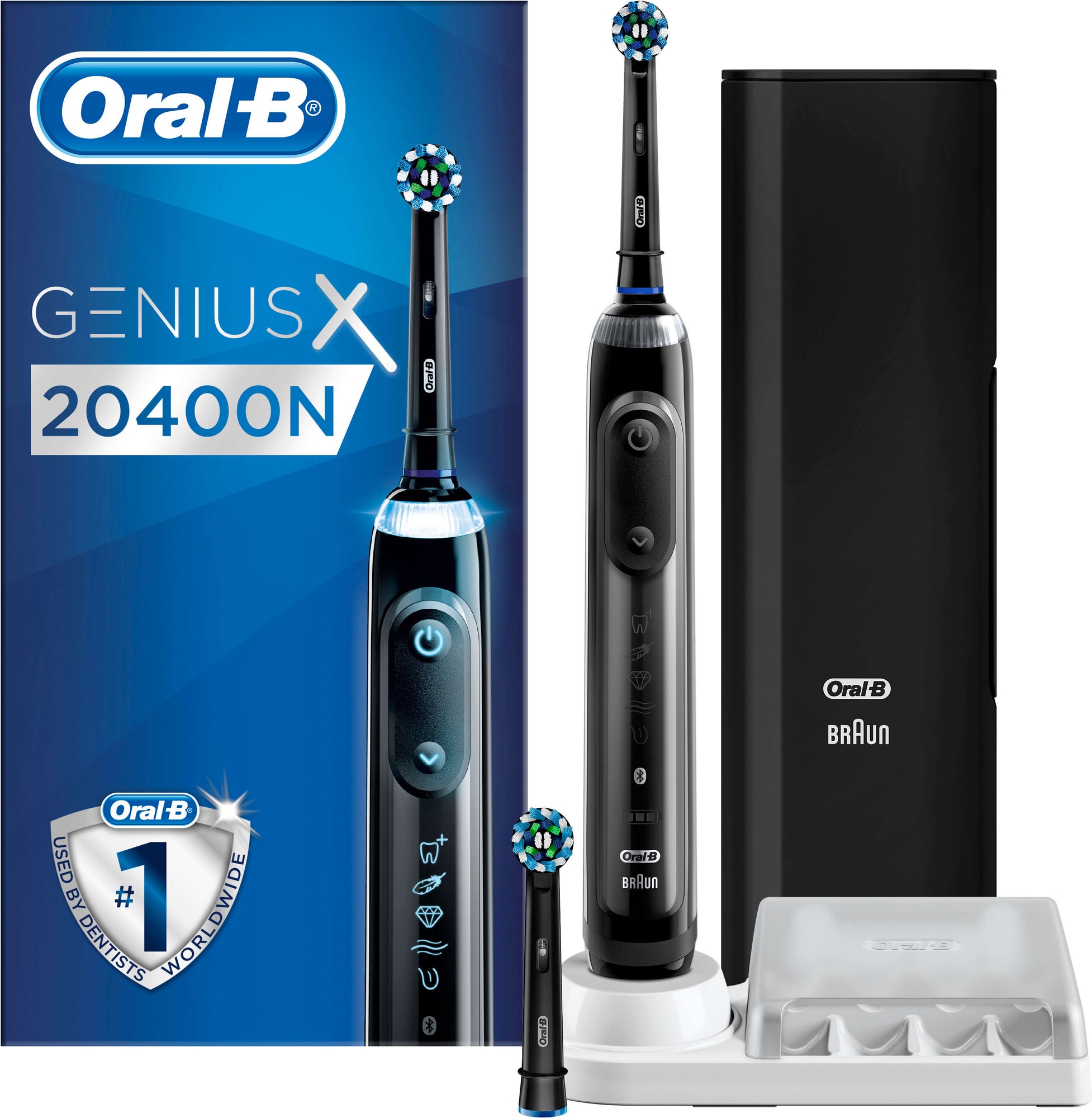 Oral-B Genius X elektrisk tandbørste 20400N (sort) thumbnail