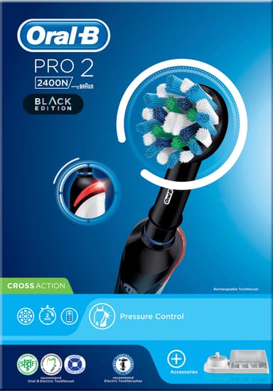 Oral-B Pro-2 2400N elektrisk tandbørste (sort)