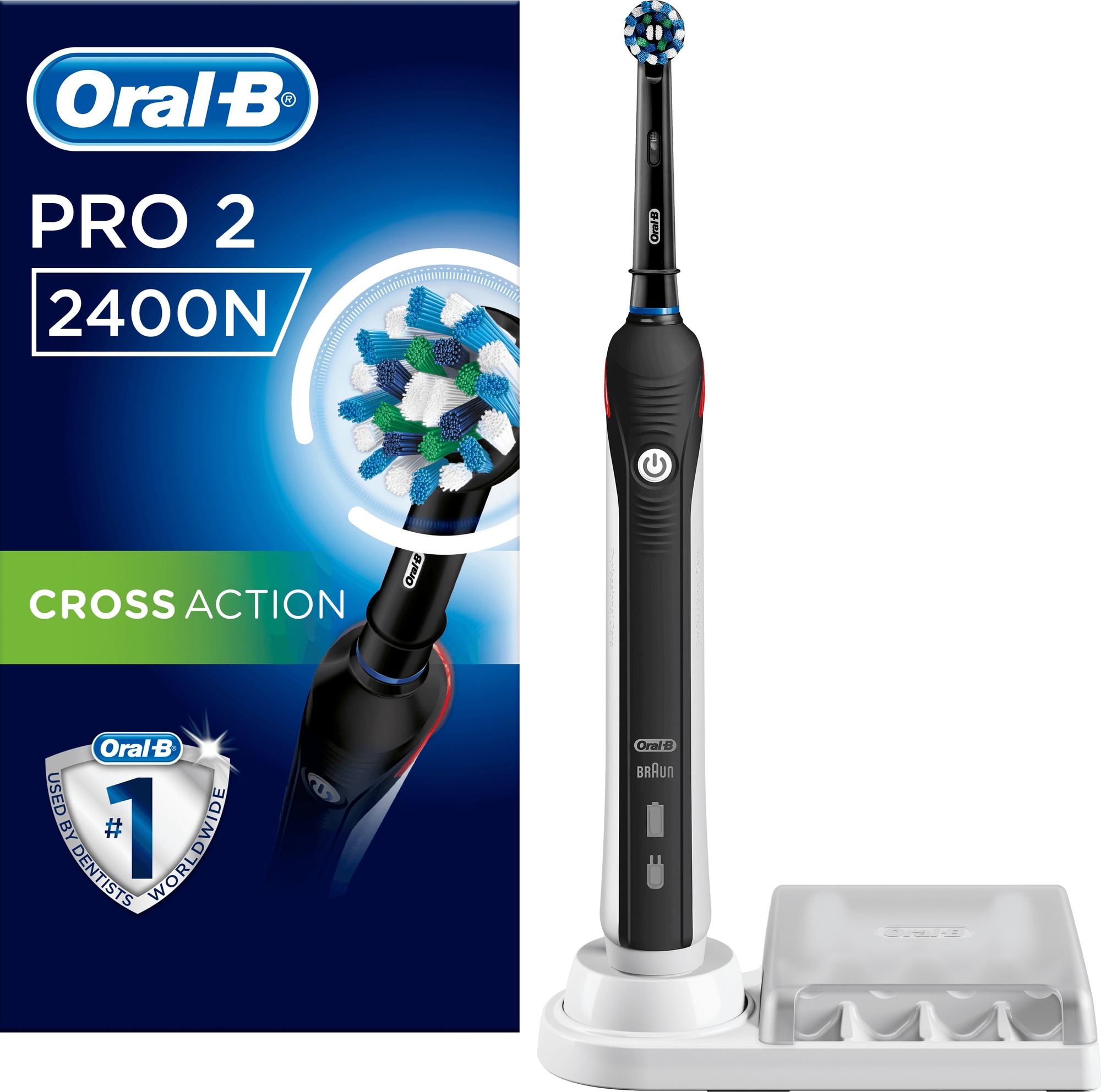 Gaver til 11 årig » oral b pro 2 2400n elektrisk tandborste sort