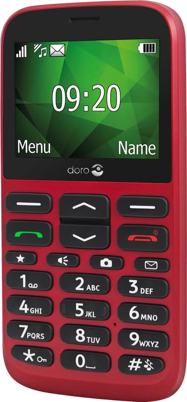 Doro 1375 mobiltelefon (rød) - Kun 2G