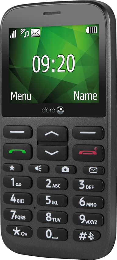 Doro 1375 mobiltelefon (graphite) - Kun 2G