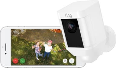 Ring Spotlight Cam Battery overvågningskamera (hvid)