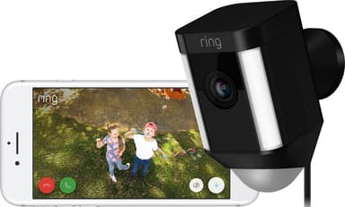 Ring Spotlight Cam Wired overvågningskamera (sort)