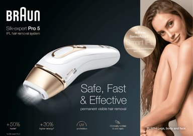 Braun SilkExpert PRO lysbaseret IPL hårfjerner PL5014