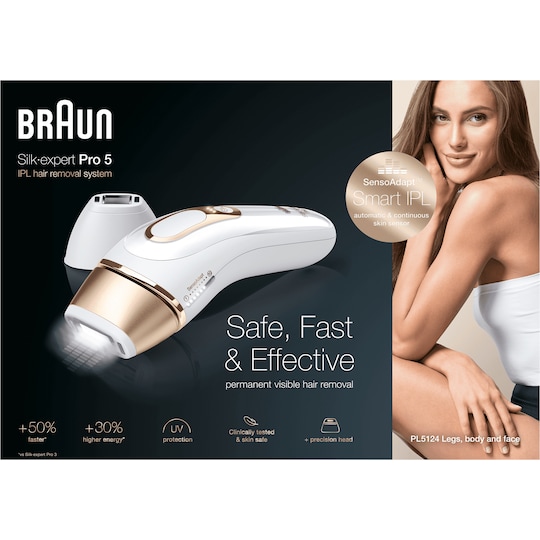 Braun Silk-Expert IPL Pro 5 lysbaseret hårfjerner PL5124