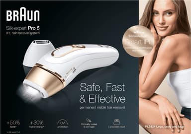 Braun Silk-Expert IPL Pro 5 lysbaseret hårfjerner PL5124