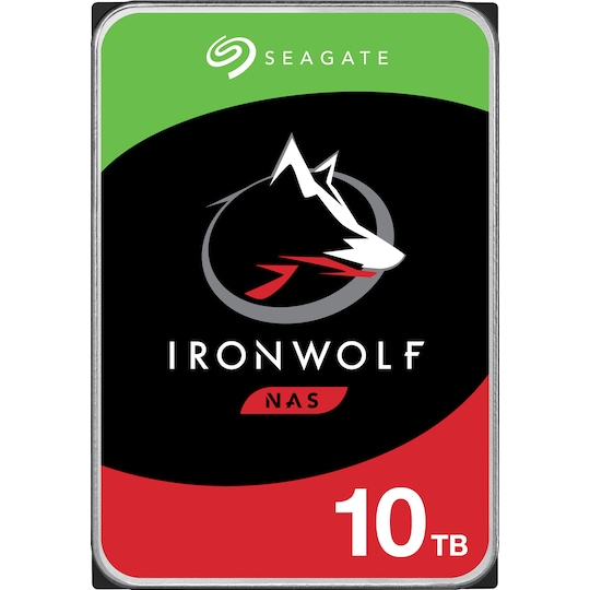 Seagate IronWolf 3,5" intern HDD til NAS (10 TB)