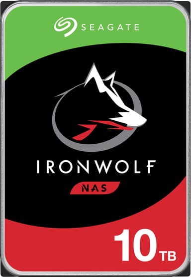 Seagate IronWolf 3,5" intern HDD til NAS (10 TB)