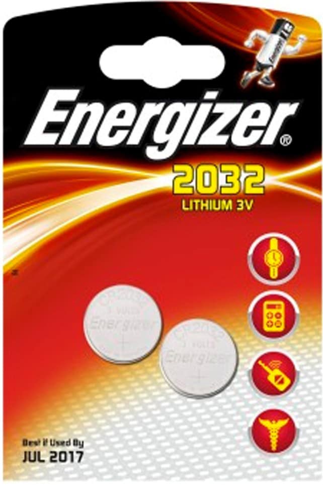 Energizer knapcellebatterier CR2032 (2 stk.) thumbnail