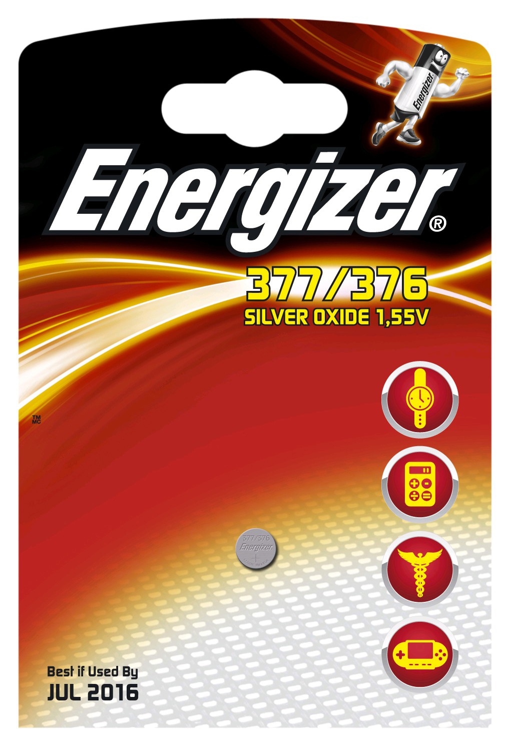 Energizer Button Cell BatterI 377/376 thumbnail