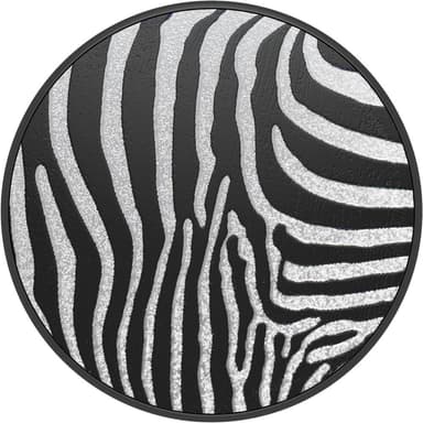 POPSOCKETS Embossed Metal Zebra Aftageligt Greb m. Standerfunktion LUXE