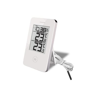 TERMOMETERFABRIKEN Digital Inde/Ude Termometer & Ur thumbnail