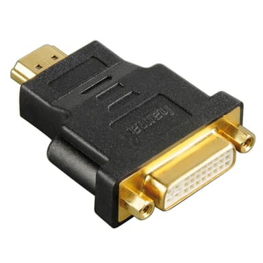 HAMA Adapter HDMI-DVI-D Sort Guldbelagt TL