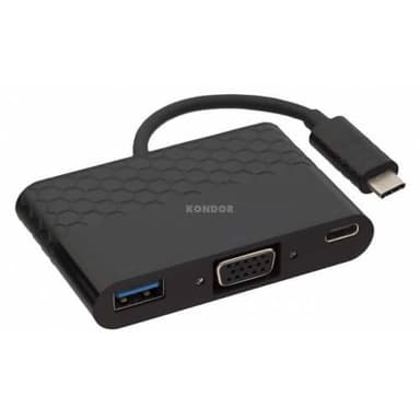 KIT Adapter USB-C 3.1 til VGA USB-A USB-C