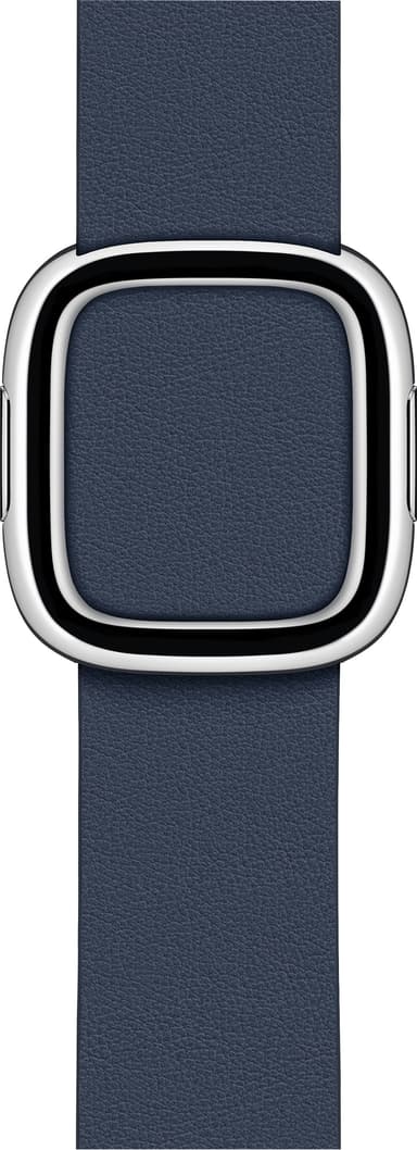 Apple 40 mm moderne læderrem med spænde - lille (deep sea blue)