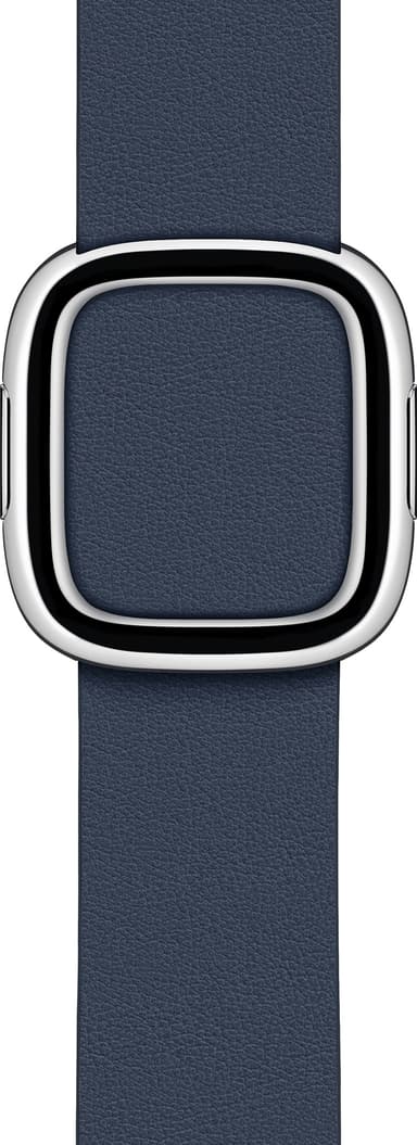 Apple 40 mm moderne læderrem med spænde - stor (deep sea blue)