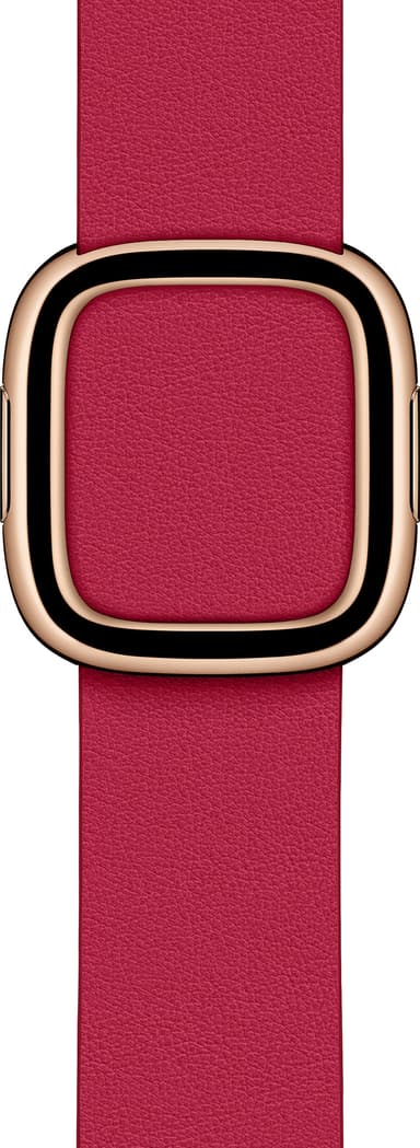 Apple 40 mm moderne læderrem med spænde - stor (raspberry)