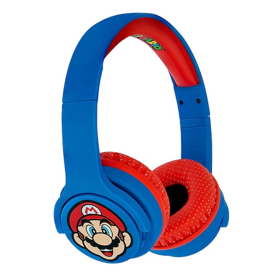 SUPER MARIO Hovedtelefon Junior Bluetooth On-Ear 85dB Trådløs Blå Mario Icon