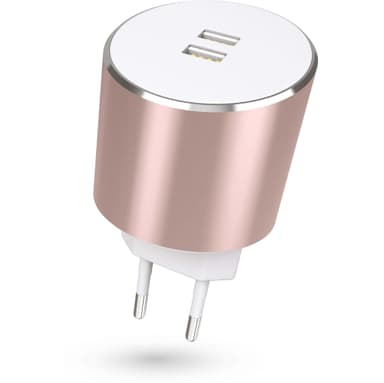 KIT PLATINUM Lader 220V 2xUSB 3.4A Rosegold