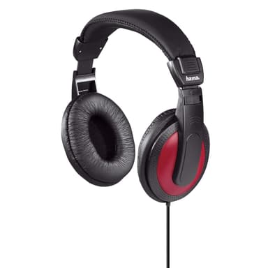 HAMA Hovedtelefon Over-Ear Basic4Music Sort/Rød