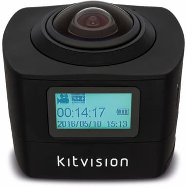 KITVISION Action Kamera Immerse 360 Panorama FHD 1440P WiFi