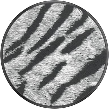 POPSOCKETS Vegan Leather Zebra Aftageligt Greb m. Standerfunktion Premium