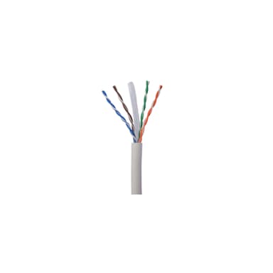 NORTH Netværkskabel Cat6A UTP Hvid 80m uden stik Solid 10Gb/s 500MHz 24awg CM