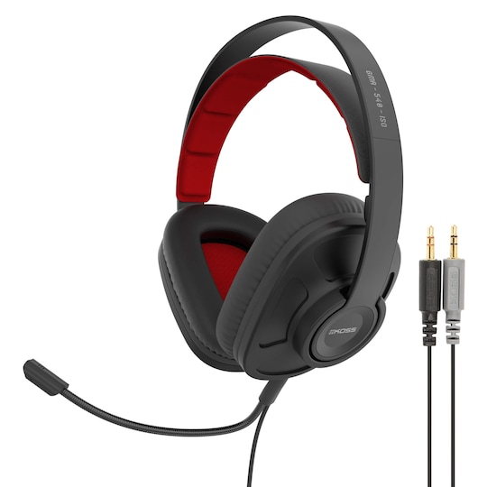 KOSS Gaming Headset Over-Ear GMR540 ISO Sort Lukket Mic