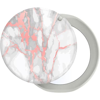 POPSOCKETS Mirror Rose Gold Lutz Marble Gloss Aftageligt Greb m. Standerfunktion LUXE PopMirror