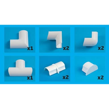D-LINE Adapter Kit 20x10mm Hvid