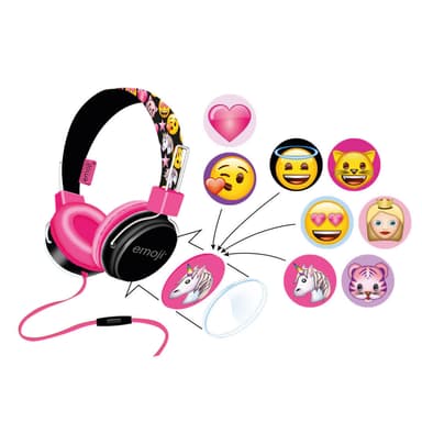 EMOJI Hovedtelefon On-Ear Flip 'N Switch 85dB Rosa Mic