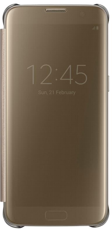 Samsung Galaxy S7 edge Clear View Cover - guldfarvet