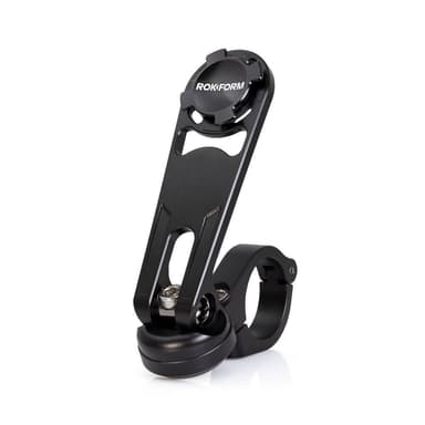 ROKFORM Mobilholder MC Handlebar Mount Sort 22,2-31,75mm Styrmontering T6 Aircraft Aluminum