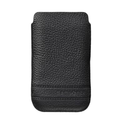 SAMSONITE Mobiltaske CLASSIC Læder S Sort f.eks iPhone 4/4s
