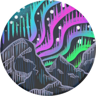 POPSOCKETS Borealis Woodcut Aftageligt Greb m. Standerfunktion
