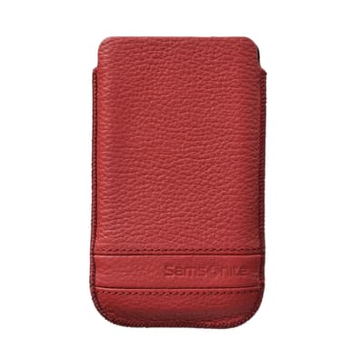 SAMSONITE Mobiltaske CLASSIC Læder L Rød til f.eks Samsung S2