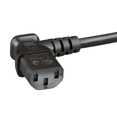 HAMA Strømkabel Universal Vinklet 5m Sort
