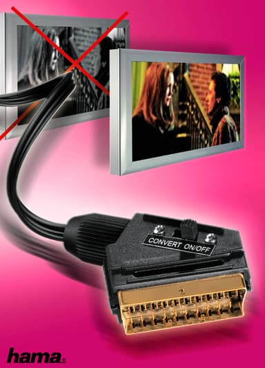 HAMA Kabel PC-TV 3,5mm Jack/S-VHS/Scart 5.0m