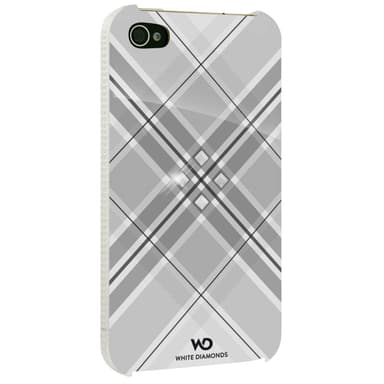 WHITE-DIAMONDS Cover iPhone 4/4s Grid Hvid