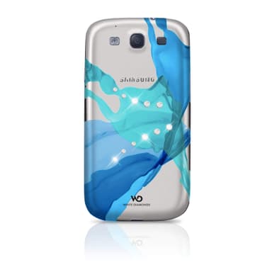 WHITE-DIAMONDS Cover Samsung S3 Liquids Blå